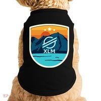 Stellar Xlm Mountain Badge Crypto Currency Sunrise Lake Gift Doggie Tank thumb 0