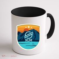 Stellar Xlm Mountain Badge Crypto Currency Sunrise Lake Gift Coffee Mug thumb 1