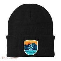 Stellar Xlm Mountain Badge Crypto Currency Sunrise Lake Gift Beanie thumb 0