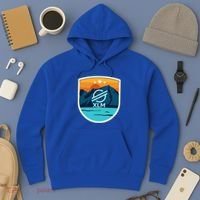 Stellar Xlm Mountain Badge Crypto Currency Sunrise Lake Gift Hoodie thumb 3
