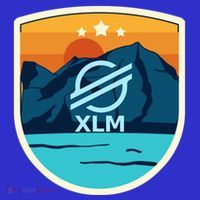 Stellar Xlm Mountain Badge Crypto Currency Sunrise Lake Gift Long Sleeve Shirt thumb 2