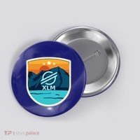 Stellar Xlm Mountain Badge Crypto Currency Sunrise Lake Gift Button thumb 0