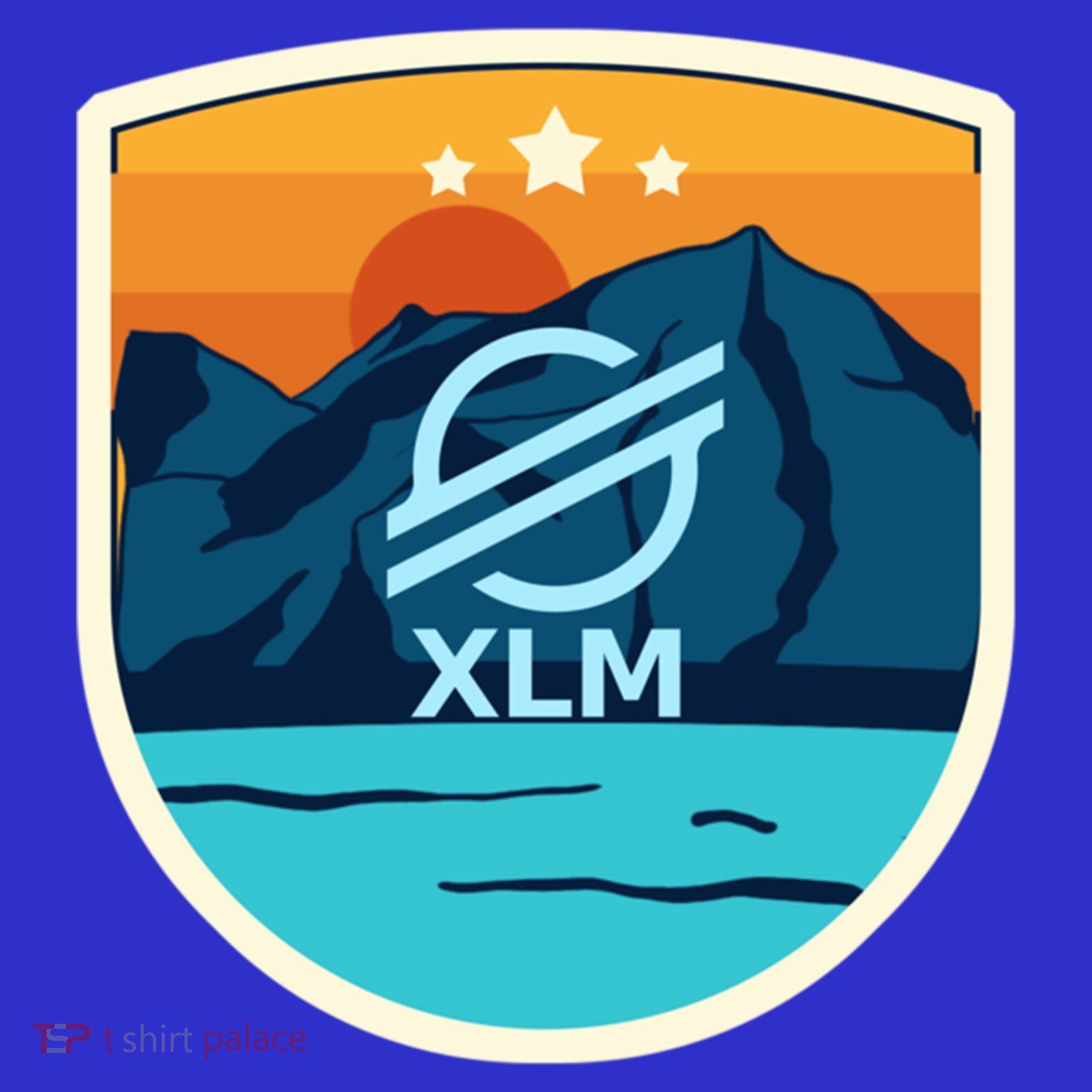 Stellar Xlm Mountain Badge Crypto Currency Sunrise Lake Gift Mousepad