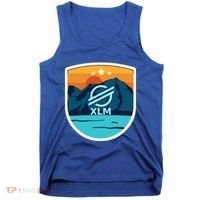 Stellar Xlm Mountain Badge Crypto Currency Sunrise Lake Gift Tank Top thumb 0