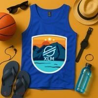 Stellar Xlm Mountain Badge Crypto Currency Sunrise Lake Gift Tank Top thumb 4