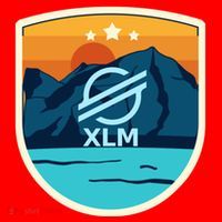 Stellar Xlm Mountain Badge Crypto Currency Sunrise Lake Gift Santa Hat thumb 1
