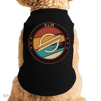 Stellar Xlm Vintage Crypto Retro Art Cryptocurrency Funny Gift Doggie Tank