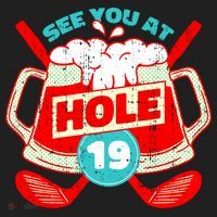 See You At Hole 19 Funny Golfer Golf Golfing Women's Sweatshirt thumb 2
