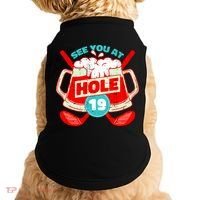 See You At Hole 19 Funny Golfer Golf Golfing Doggie Tank thumb 0
