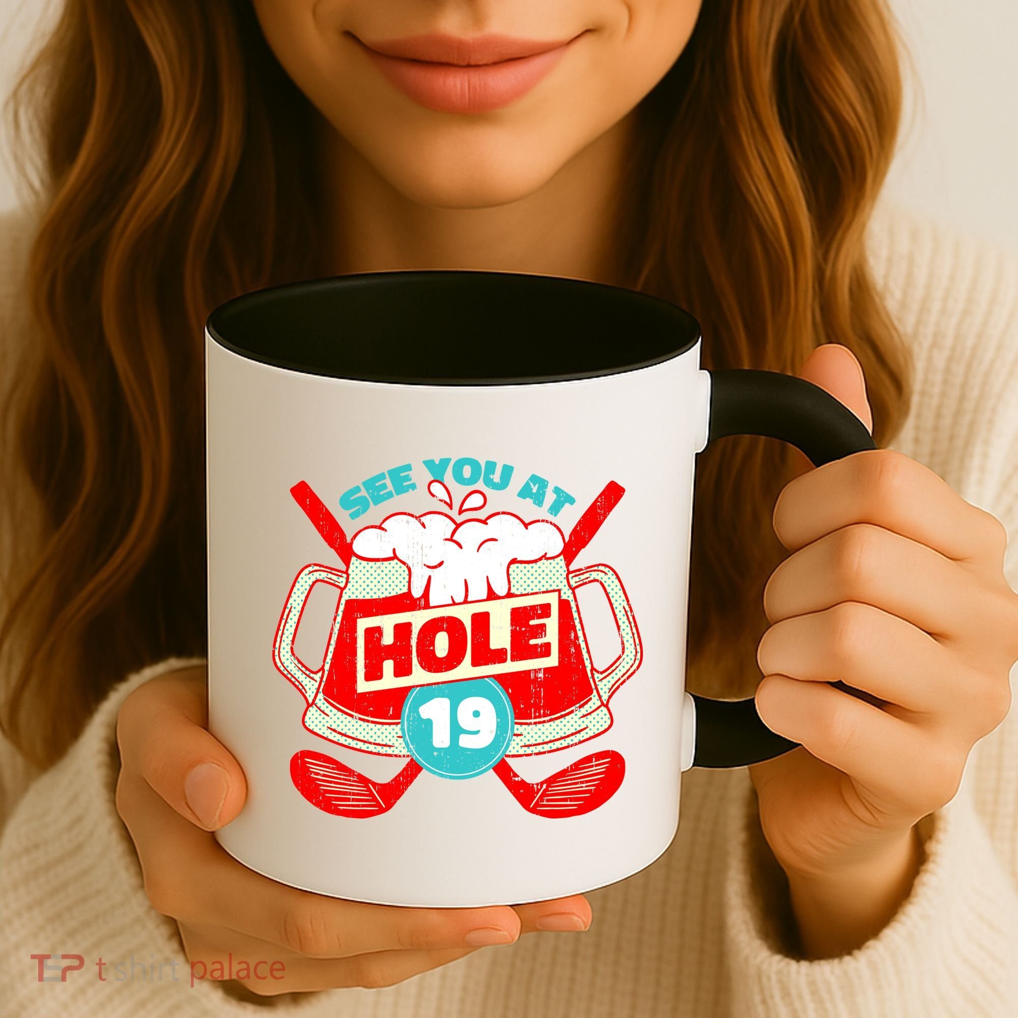 See You At Hole 19 Funny Golfer Golf Golfing Coffee Mug