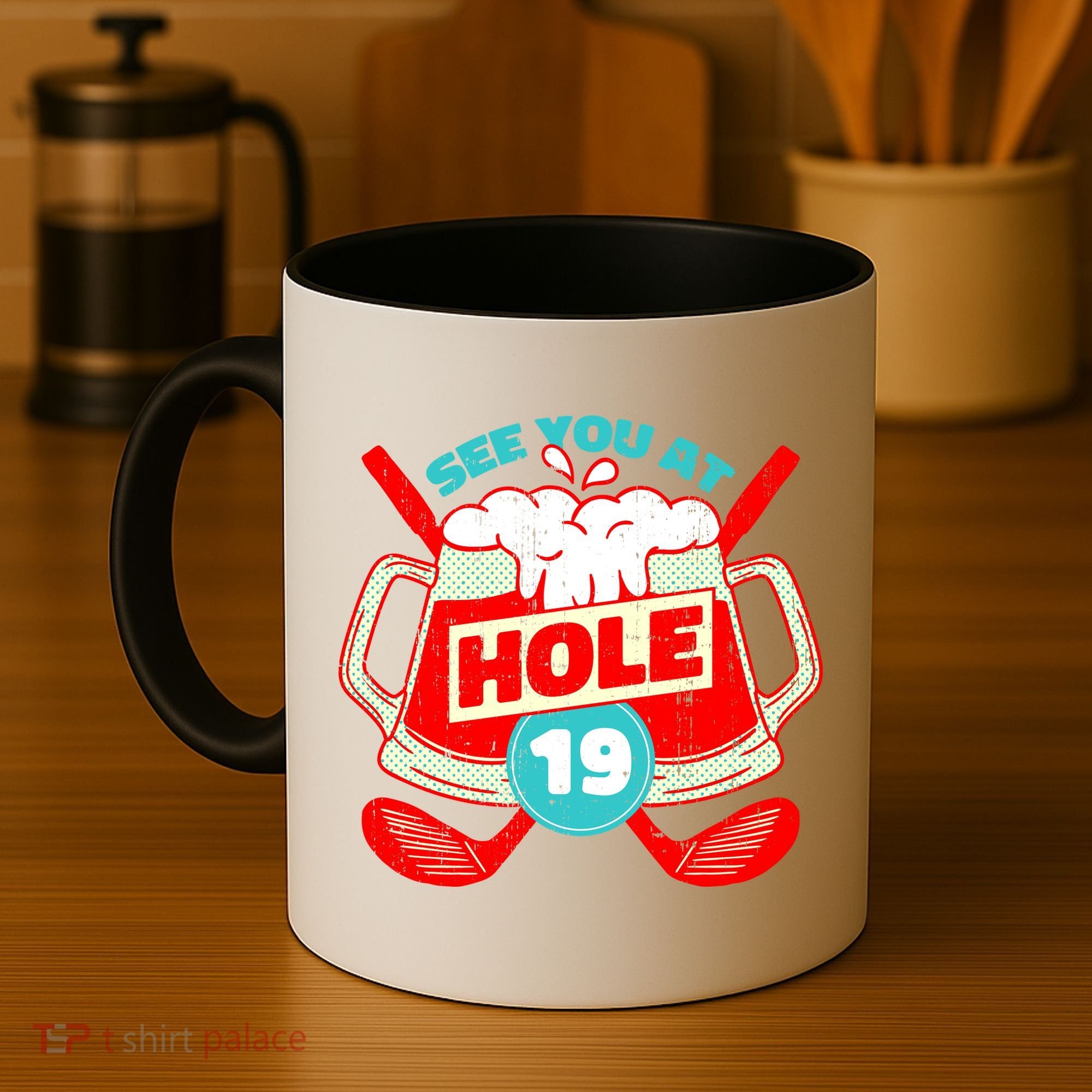 See You At Hole 19 Funny Golfer Golf Golfing Coffee Mug