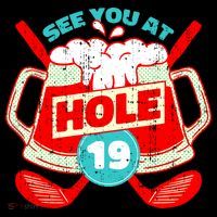 See You At Hole 19 Funny Golfer Golf Golfing Women's Hoodie thumb 2