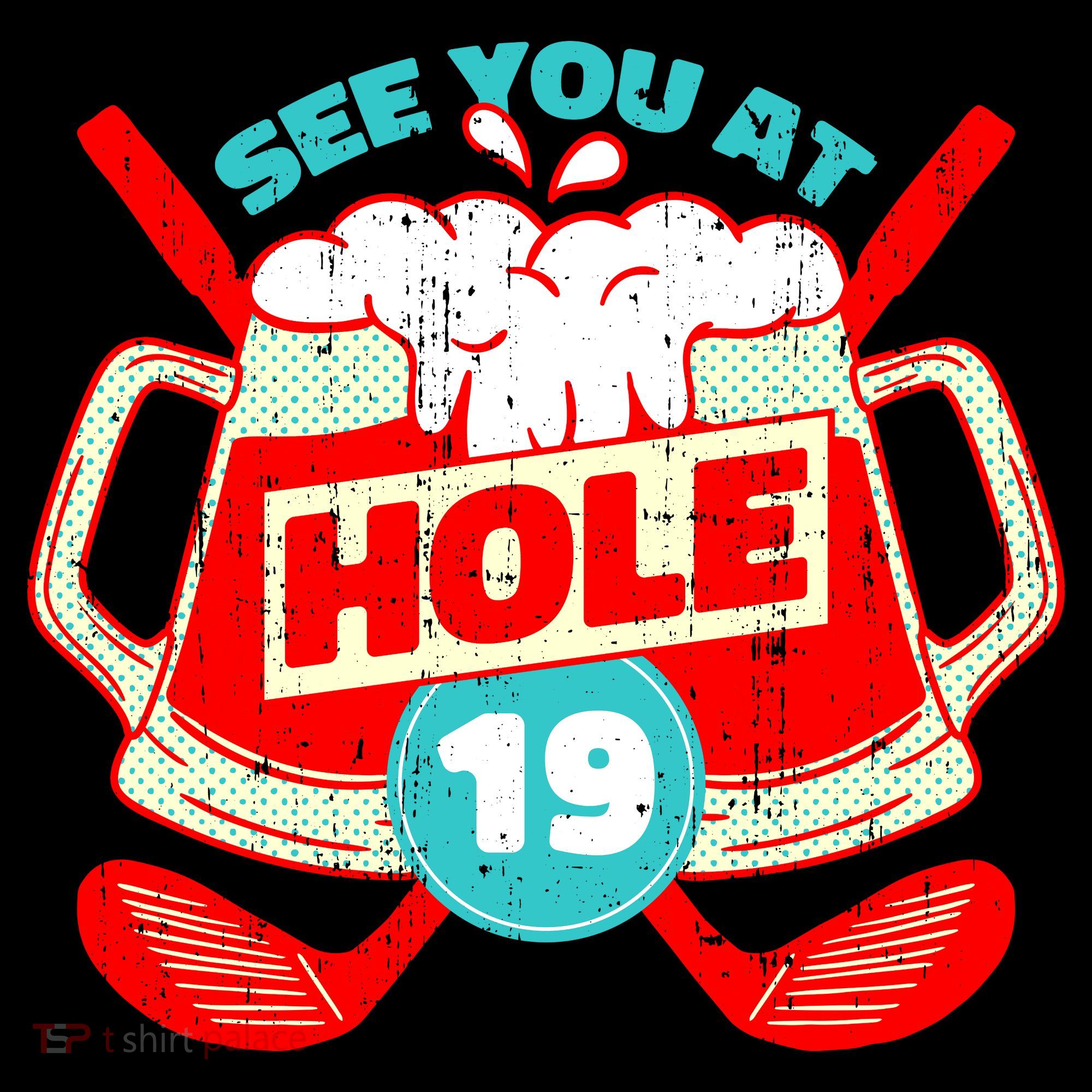 See You At Hole 19 Funny Golfer Golf Golfing Women's Hoodie