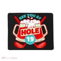 See You At Hole 19 Funny Golfer Golf Golfing Mousepad thumb 0