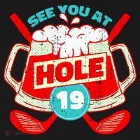 See You At Hole 19 Funny Golfer Golf Golfing Mousepad thumb 1