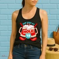 See You At Hole 19 Funny Golfer Golf Golfing Women's Tank Top thumb 2