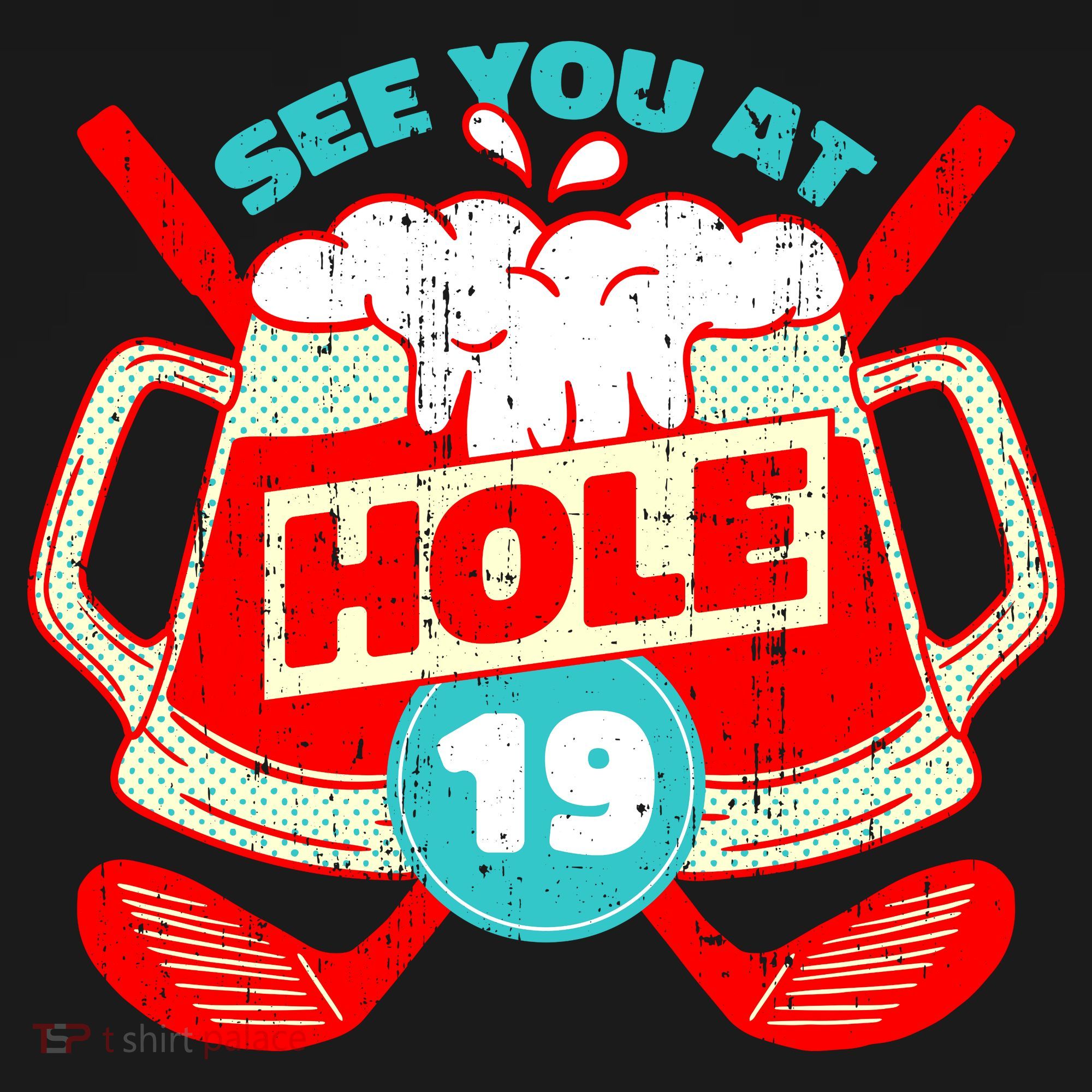 See You At Hole 19 Funny Golfer Golf Golfing Baby Bodysuit