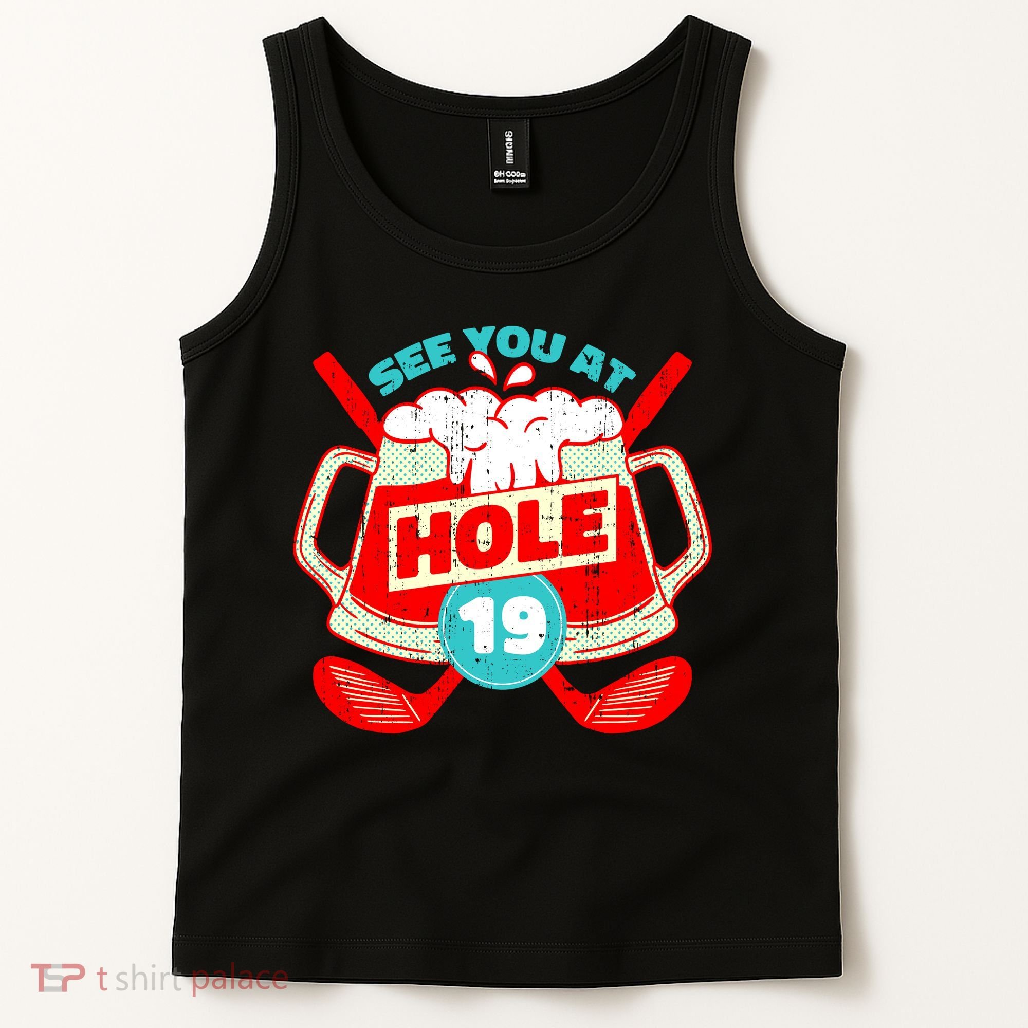 See You At Hole 19 Funny Golfer Golf Golfing Tank Top