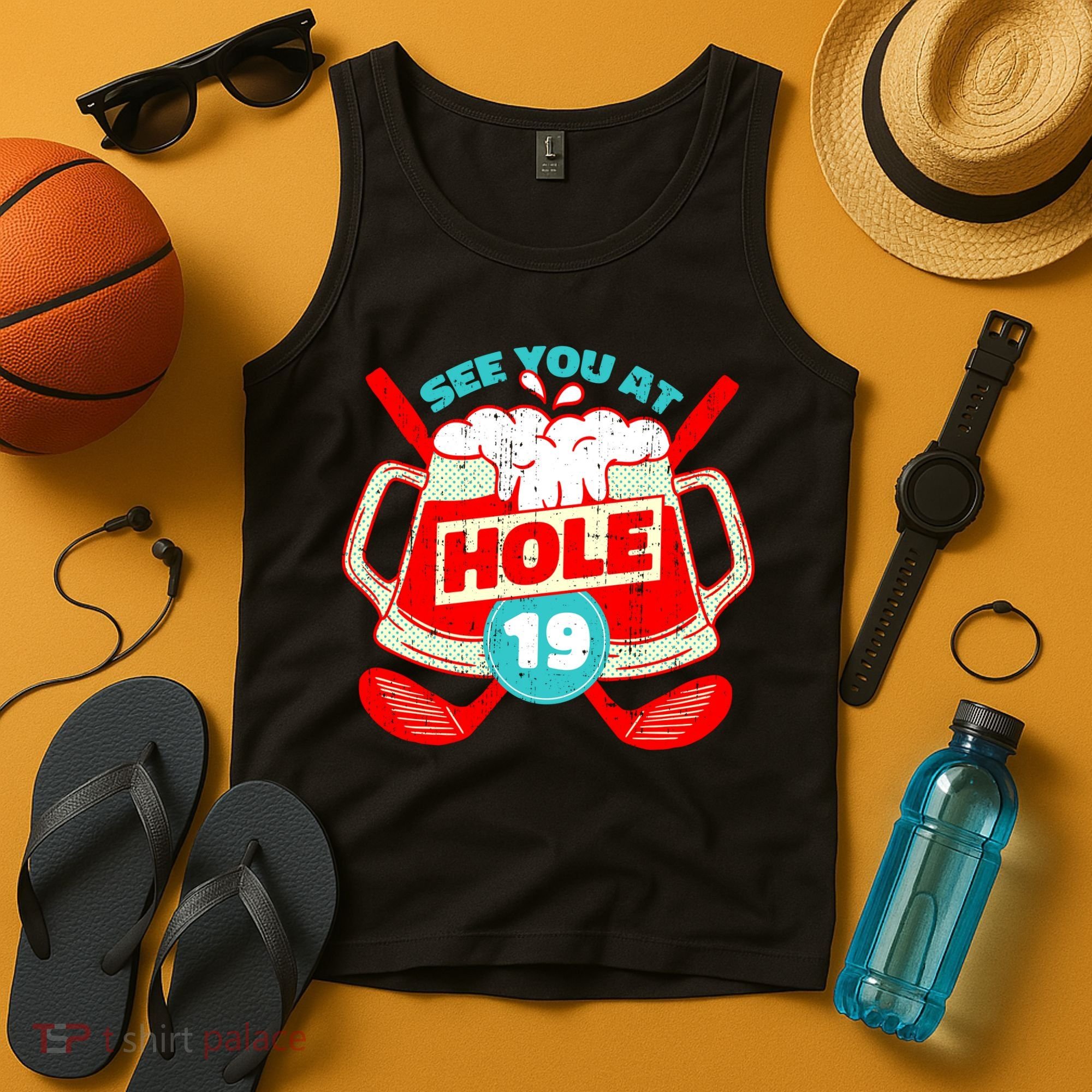See You At Hole 19 Funny Golfer Golf Golfing Tank Top