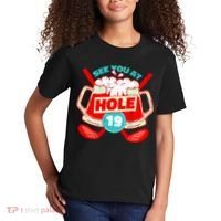 See You At Hole 19 Funny Golfer Golf Golfing Kids T-Shirt thumb 2
