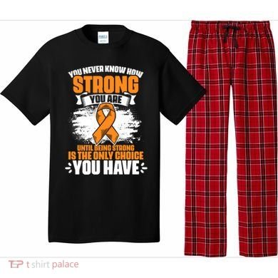 Strong You Are Ms Awareness Multiple Sclerosis Survivor Gift Pajama Set