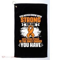 Strong You Are Ms Awareness Multiple Sclerosis Survivor Gift Golf Towel thumb 0