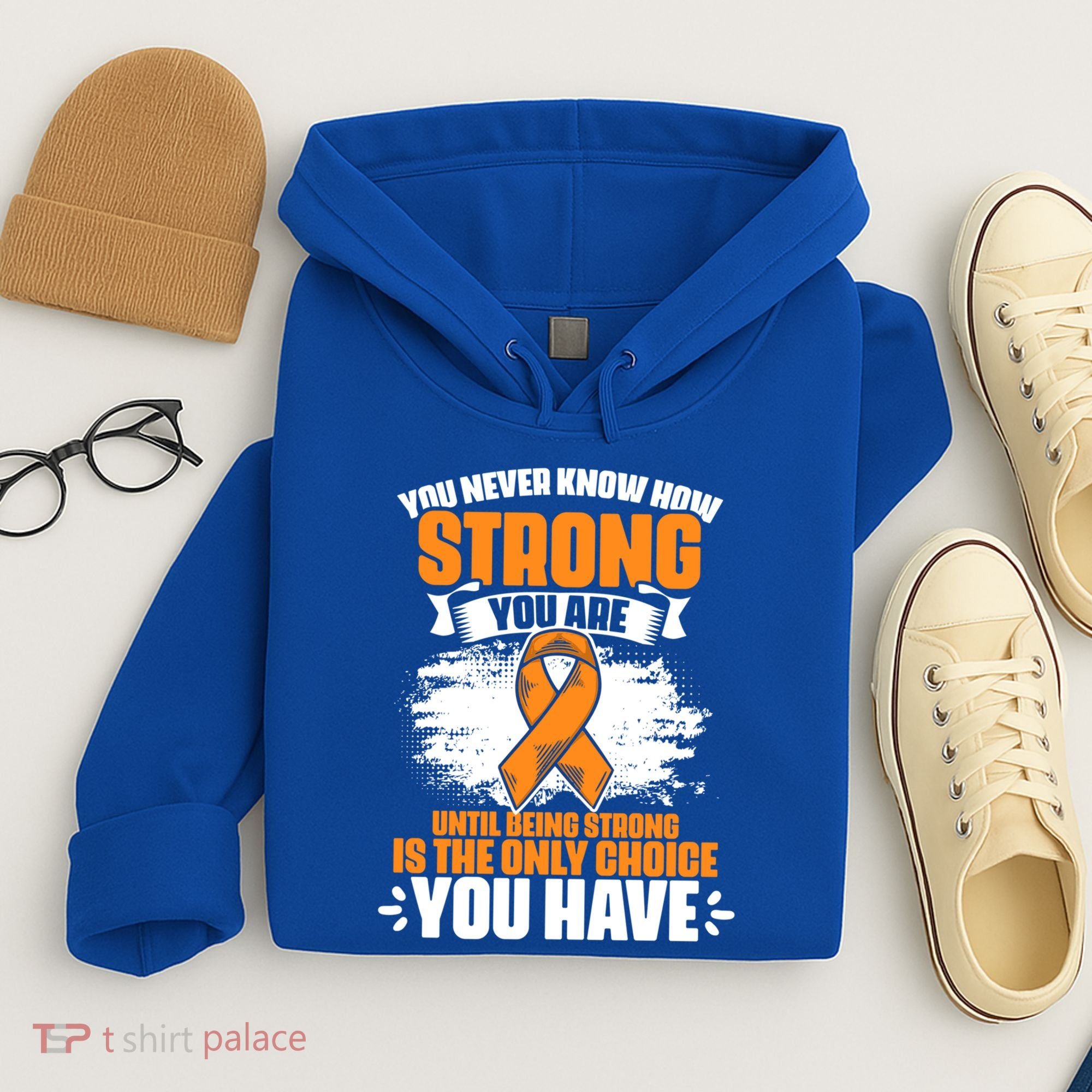 Strong You Are Ms Awareness Multiple Sclerosis Survivor Gift Hoodie