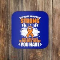 Strong You Are Ms Awareness Multiple Sclerosis Survivor Gift Coaster thumb 0