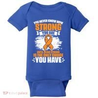 Strong You Are Ms Awareness Multiple Sclerosis Survivor Gift Baby Bodysuit thumb 0