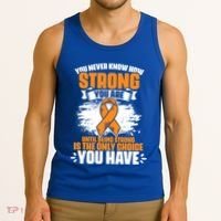 Strong You Are Ms Awareness Multiple Sclerosis Survivor Gift Tank Top thumb 3