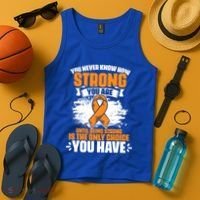Strong You Are Ms Awareness Multiple Sclerosis Survivor Gift Tank Top thumb 4