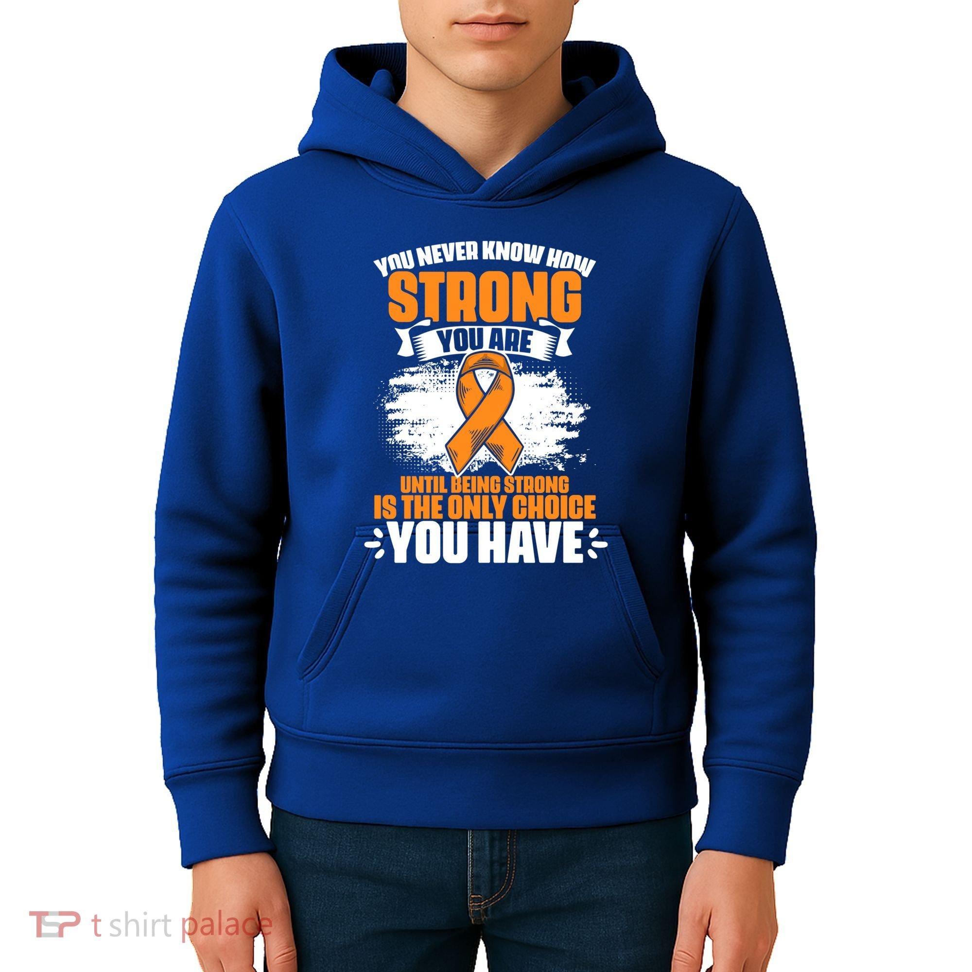 Strong You Are Ms Awareness Multiple Sclerosis Survivor Gift Kids Hoodie