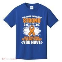 Strong You Are Ms Awareness Multiple Sclerosis Survivor Gift Kids T-Shirt thumb 0