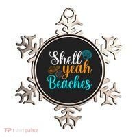 Shell Yeah Beaches Summer Vacation Tropical Cruise Ornament thumb 0