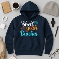 Shell Yeah Beaches Summer Vacation Tropical Cruise Hoodie thumb 3