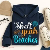 Shell Yeah Beaches Summer Vacation Tropical Cruise Hoodie thumb 4