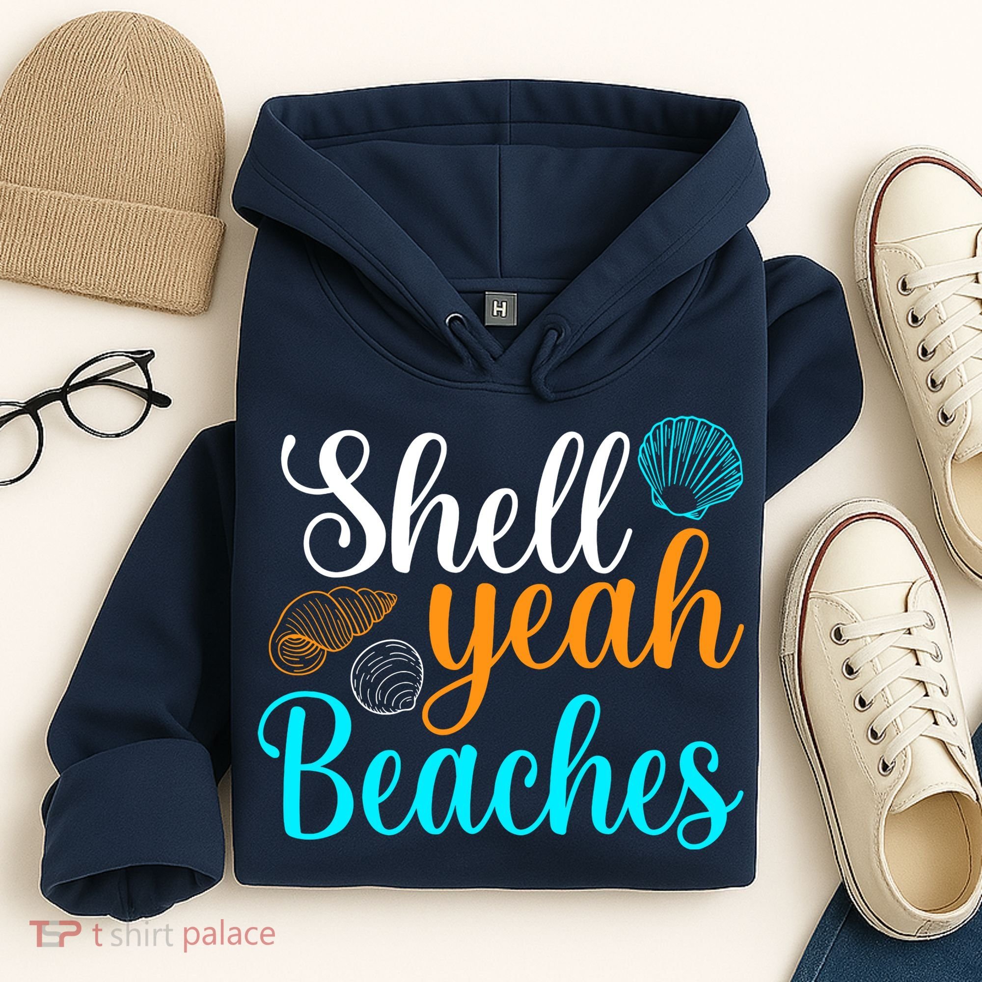 Shell Yeah Beaches Summer Vacation Tropical Cruise Hoodie