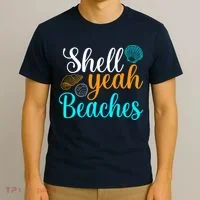 Shell Yeah Beaches Summer Vacation Tropical Cruise T-Shirt thumb 3