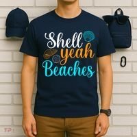 Shell Yeah Beaches Summer Vacation Tropical Cruise T-Shirt thumb 6