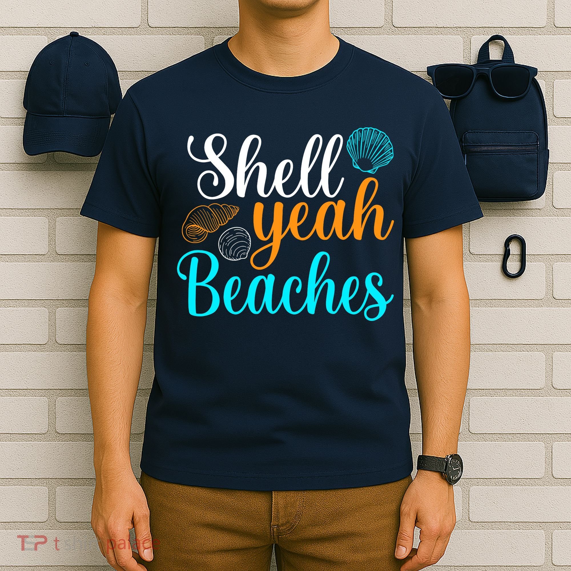Shell Yeah Beaches Summer Vacation Tropical Cruise T-Shirt
