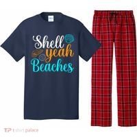 Shell Yeah Beaches Summer Vacation Tropical Cruise Pajama Set thumb 0