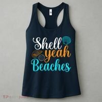 Shell Yeah Beaches Summer Vacation Tropical Cruise Women's Tank Top thumb 3