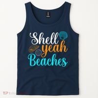 Shell Yeah Beaches Summer Vacation Tropical Cruise Tank Top thumb 2