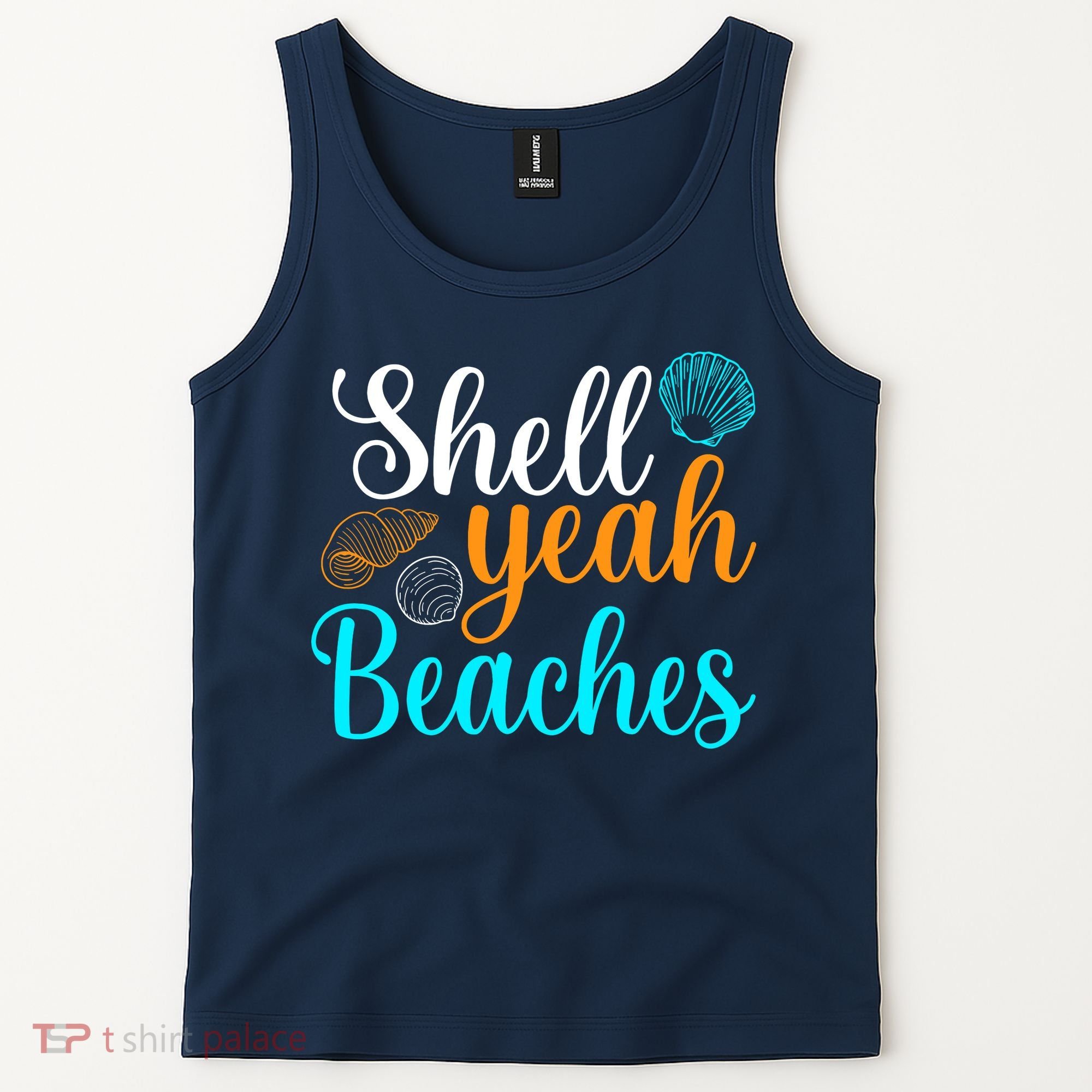 Shell Yeah Beaches Summer Vacation Tropical Cruise Tank Top