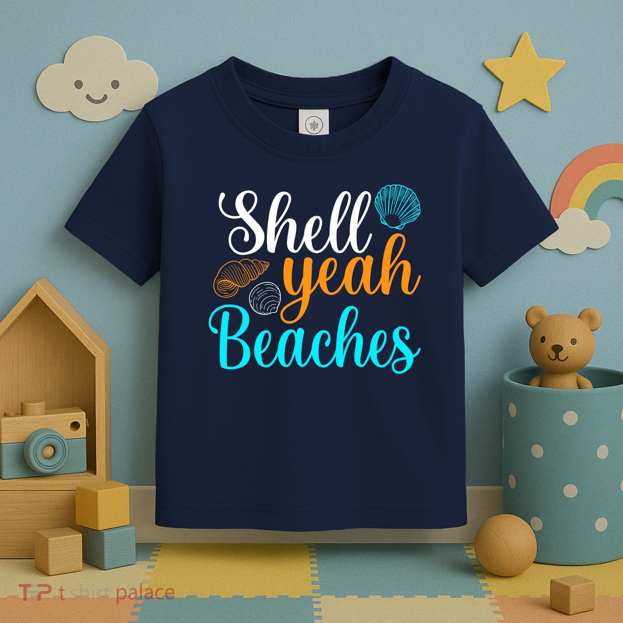 Shell Yeah Beaches Summer Vacation Tropical Cruise Toddler T-Shirt