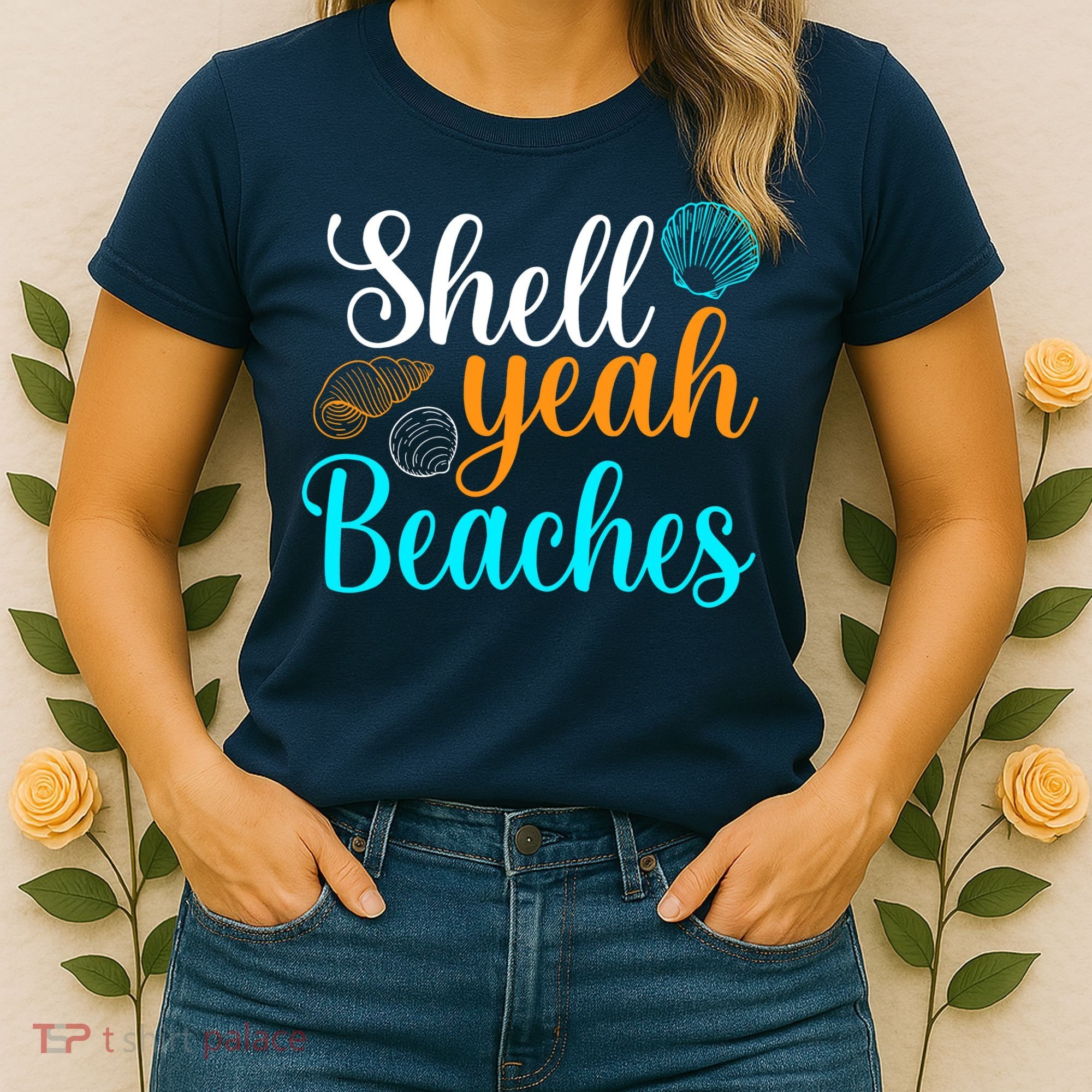 Shell Yeah Beaches Summer Vacation Tropical Cruise Women's T-Shirt
