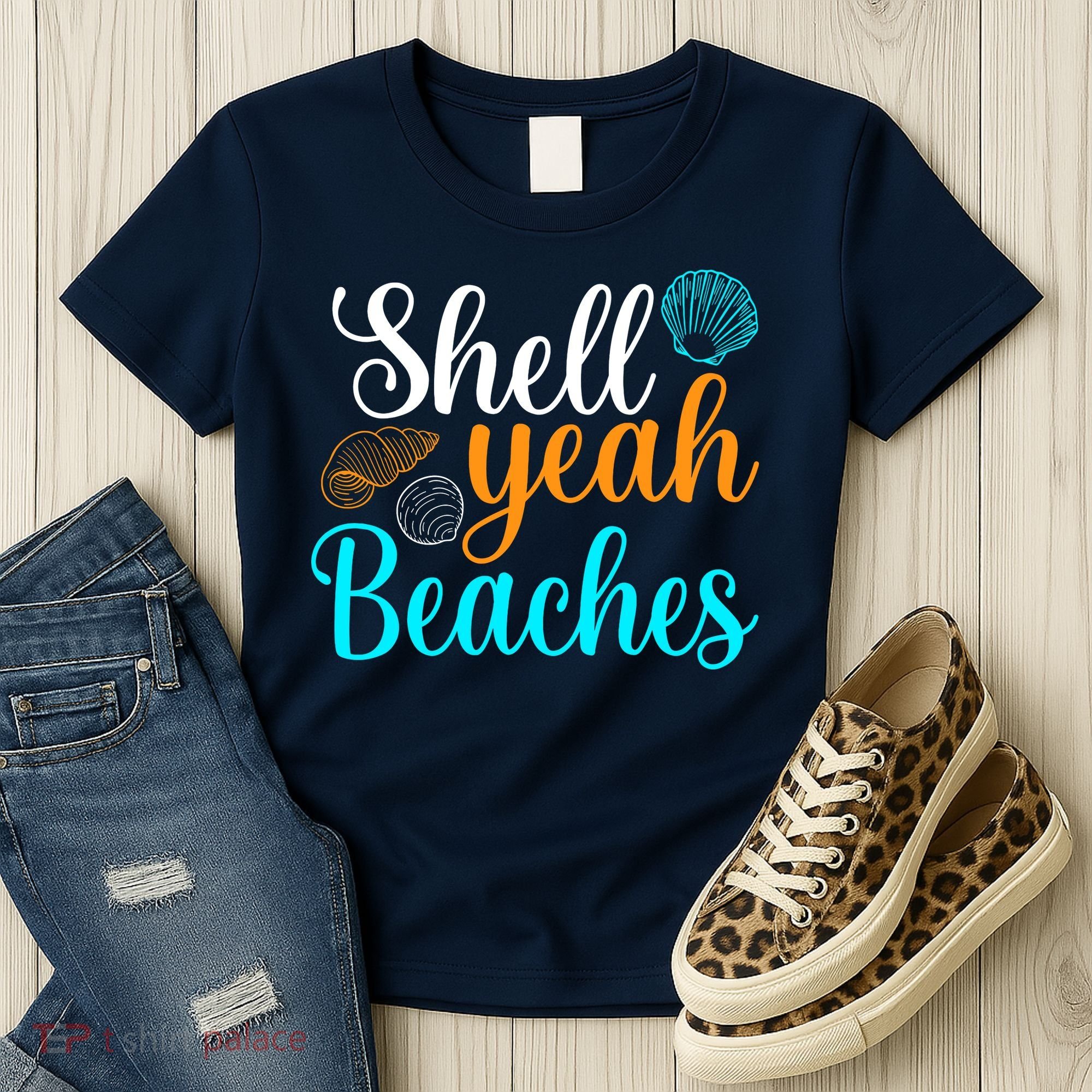 Shell Yeah Beaches Summer Vacation Tropical Cruise Women's T-Shirt