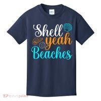 Shell Yeah Beaches Summer Vacation Tropical Cruise Kids T-Shirt thumb 0
