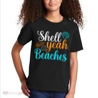 Shell Yeah Beaches Summer Vacation Tropical Cruise Kids T-Shirt thumb 2