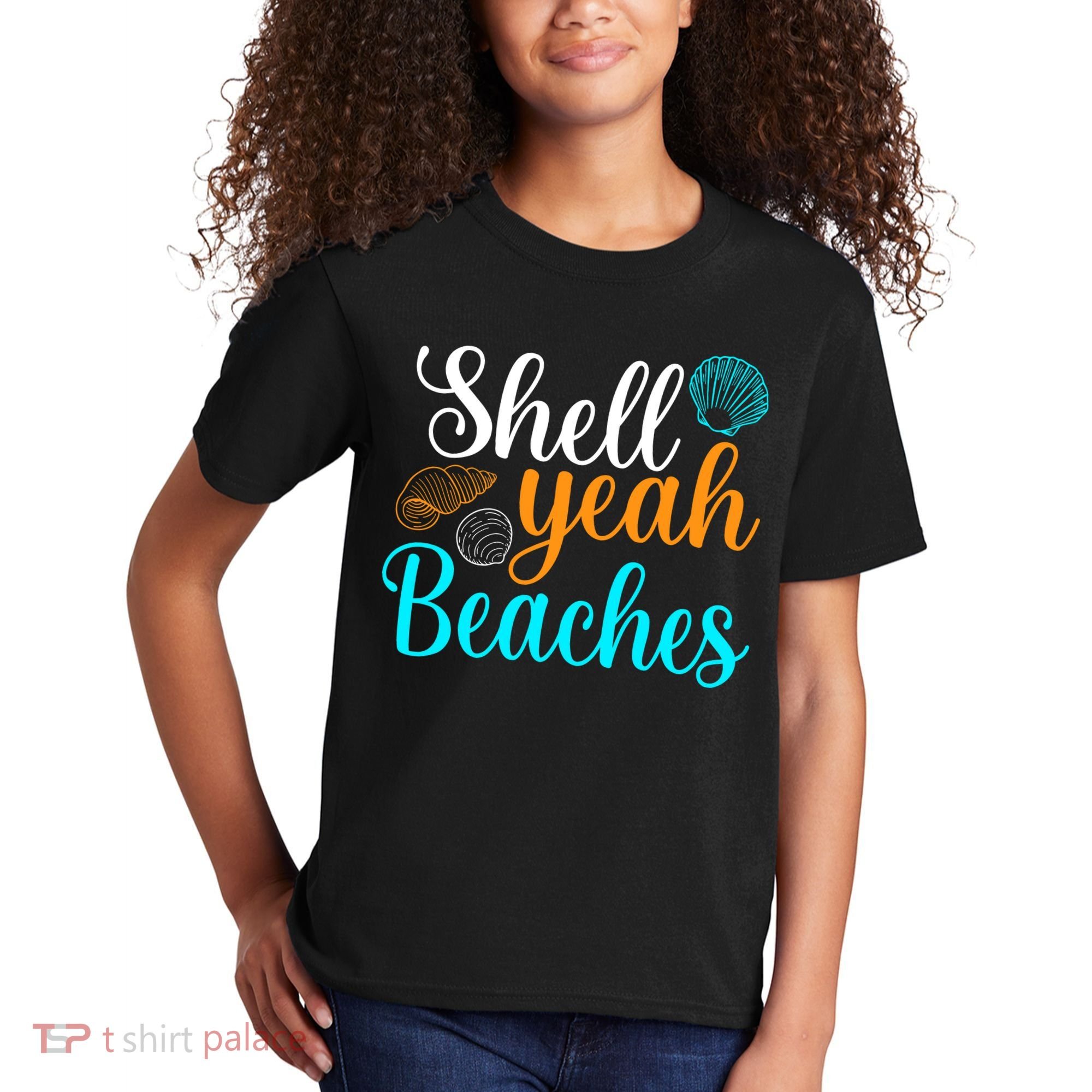 Shell Yeah Beaches Summer Vacation Tropical Cruise Kids T-Shirt
